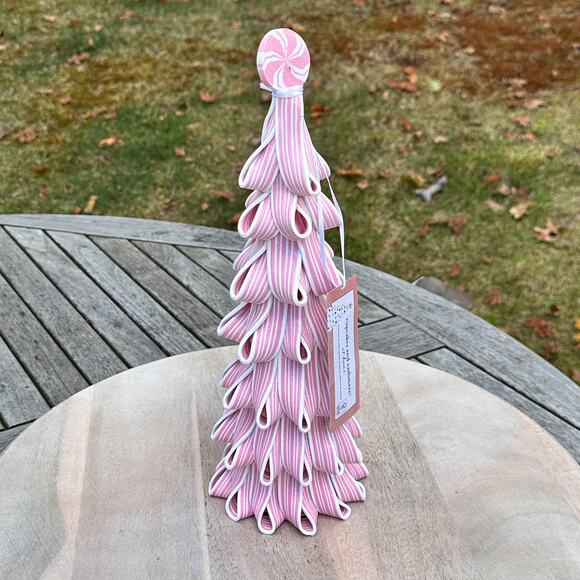 NEW Cupcakes and Cashmere Pink Clay Dough Candy Christmas Tree 14.5” Whimsical - Picture 5 of 9